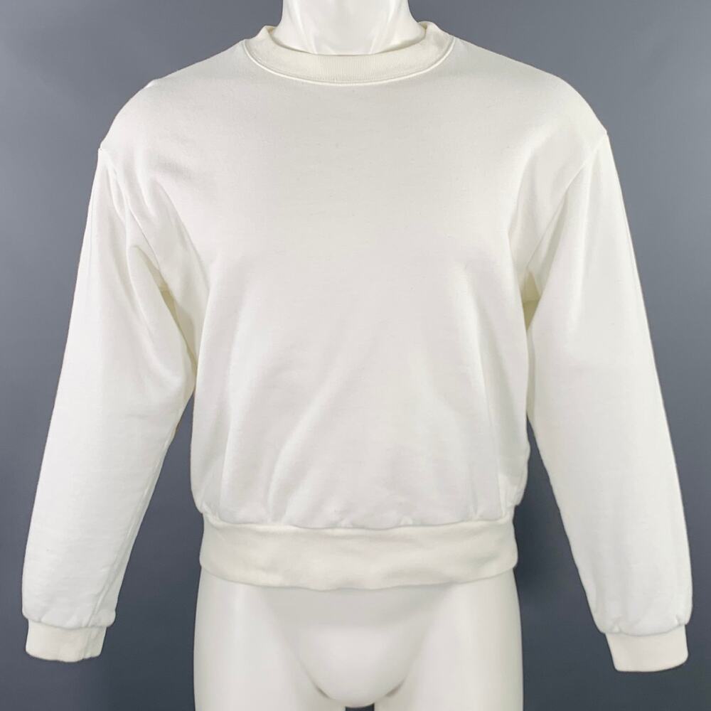KAPITAL Size S White Yellow Cartoon Cotton Crew Neck Sweatshirt
